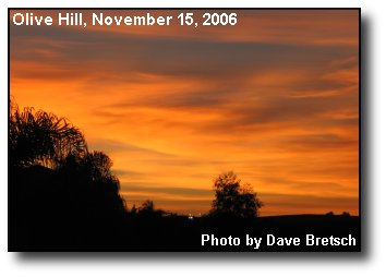 Olive Hill Sunset Olive Hill Sunset