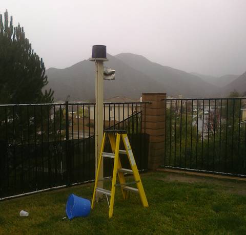 Murrieta temperature, humidity and rain gauge